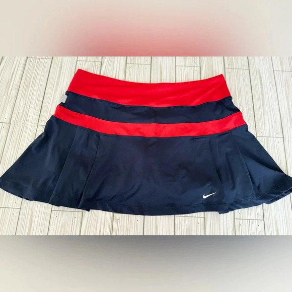 Nike Pants - Nike Red and Black Women's Skort